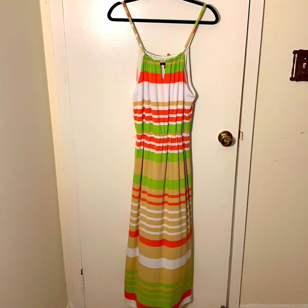 Striped maxi dress